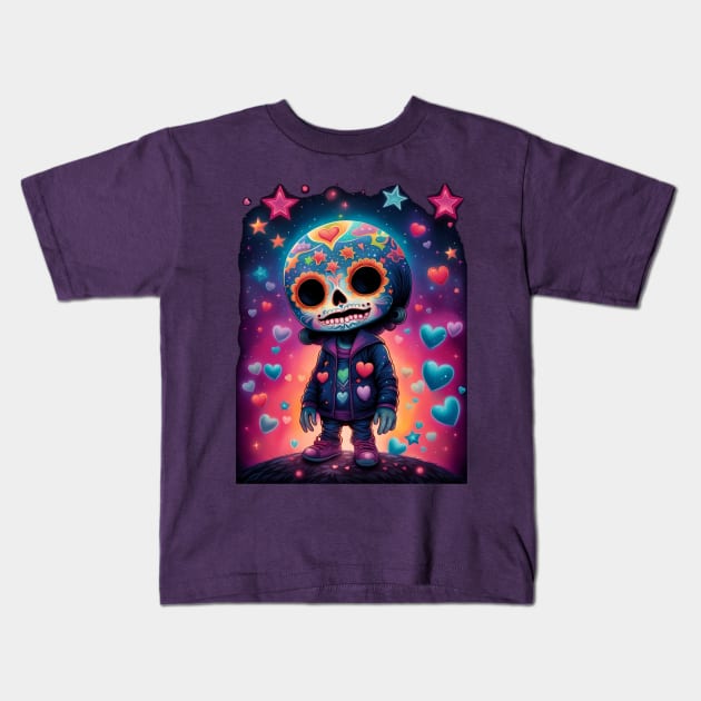 More Spooky Kidz Kids T-Shirt by Absinthe Society 